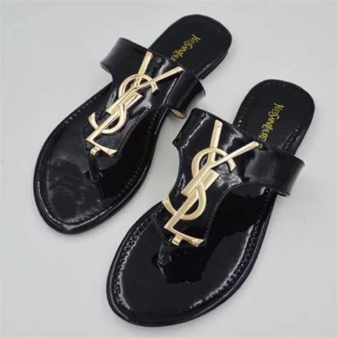 ysl sandals.|YSL flat sandals women.